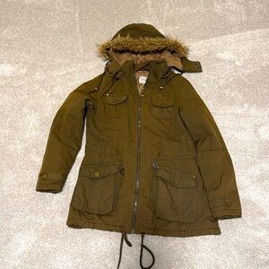 Snobbish Green Cargo Winter Jacket